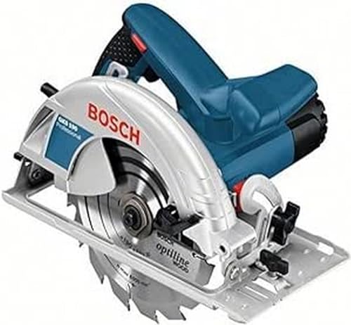 Bosch Professional Handkreissäge GKS 190 - Kreissägeblatt 190 mm - Absaugadapter, Parallelanschlag, Schnitttiefe: 70 mm, 1400 Watt