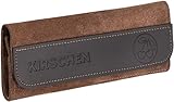KIRSCHEN Werkzeuge 3307000 Schnitzmessersatz in Veloursleder-Tasche, 3-teilig - Kerbschnitzmesser für Anfänger & Profis