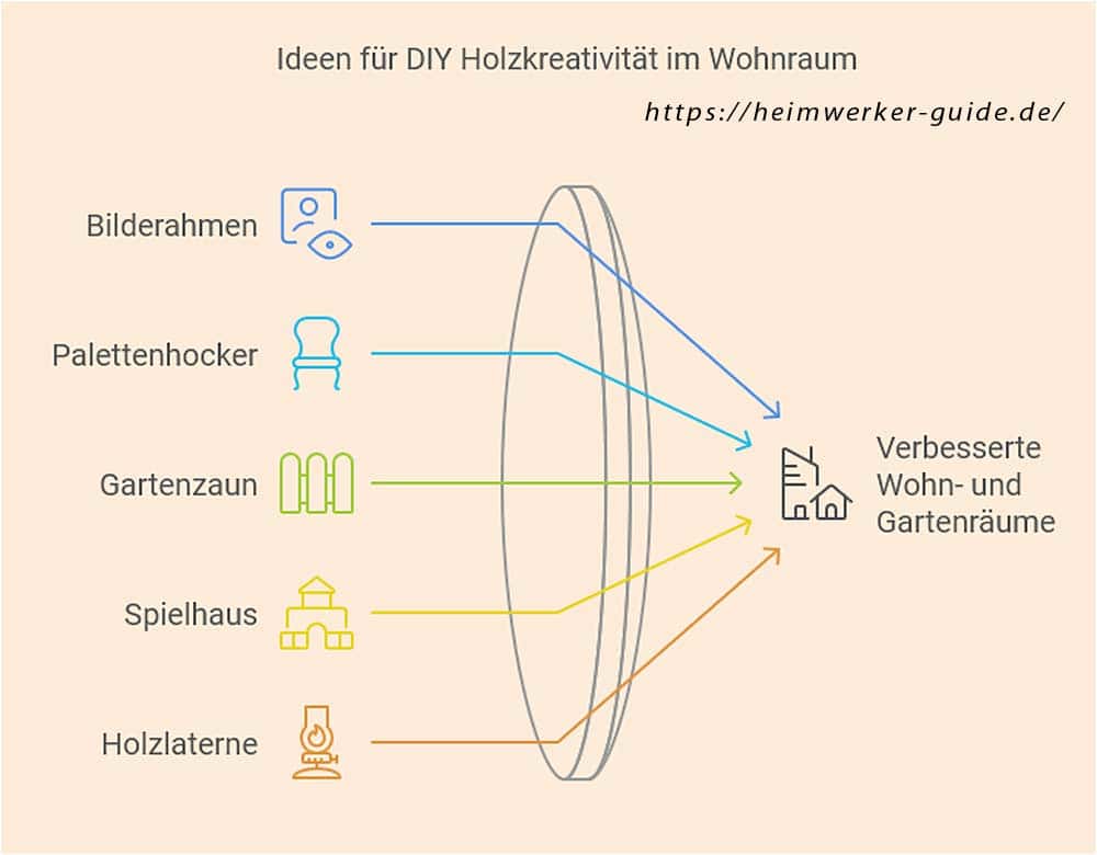 Ideen für DIY Holzkreativität im Wohnraum